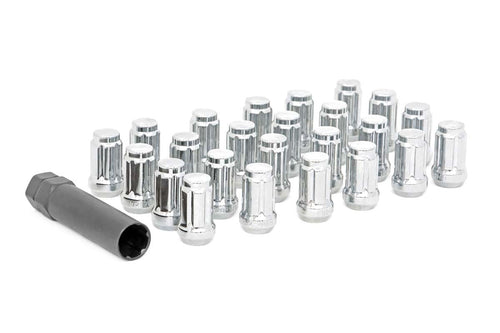Rough Country Lug Nut Set Chrome M12X1.25 Wheel with Painted (0 x 0. inches /0 x, 0 inches Offset)