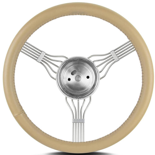 STEERING WHEELS LECARRA Newstalgi c Banjo Pol. w/Tan Wrap