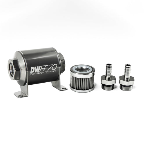 in-line DeatschWerks Fuel Filter and housing kit (8-03-070-040K-38)