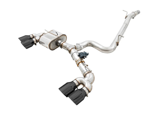 MK7.5 Golf R AWE Tuning SwitchPath Exhaust w/Diamond Black Tips 102mm - 3025-43070