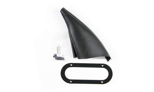 Floor Mount Handbrake Boot Lokar X70-EHBF with Black Stainless Ring
