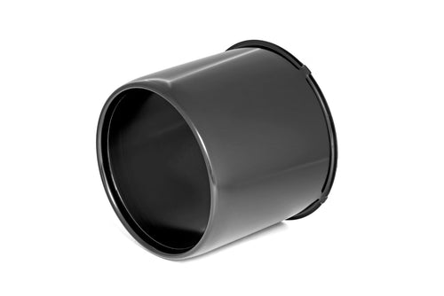 Black Rough Country Center Cap for Steel Wheels - 5.10" Bore Size, Open Push-Through Design, Wide Compatibility
