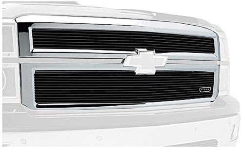 2014-2015 Silverado 1500 T-Rex Grilles Billet Grille, Black, 2 Pc, Replacement - PN #20121B