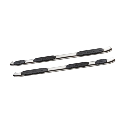 Westin PRO TRAXX 5 Oval Nerf Step Bars fits 2019-2025 Ram 2500 3500 8ft. Crew Cab Bed (Excluding Dually) Polished Pair