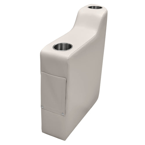3009-804 Wise Premier Series Pontoon Left Radius Arm Rest, Stone