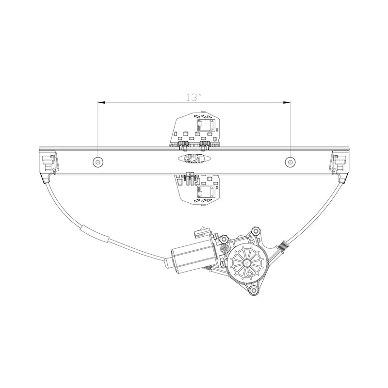 Replacement TYC 660562 Window Regulator (Front Left)
