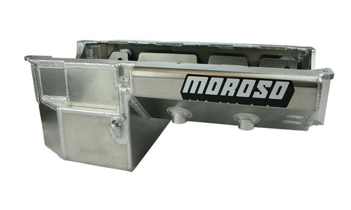 Moroso Wet Sump 20382 Aluminum Drag Race Oil Pan, Fits Big Block Chevy Gen V/VI Engines, 8" Depth