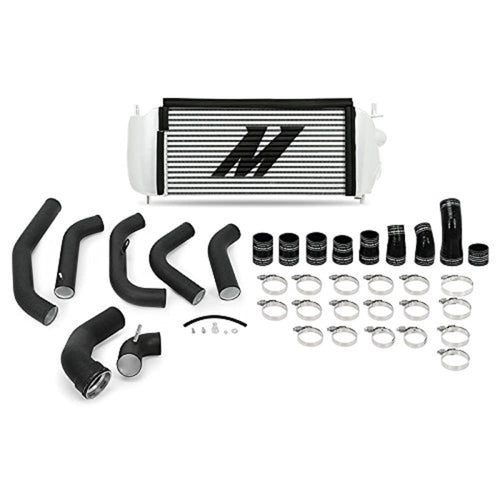 Mishimoto Intercooler Kit MMINT-F35T-15KBSL Fits Ford F-150 3.5 EcoBoost 2015-2016 Silver Kit, Black Pipes
