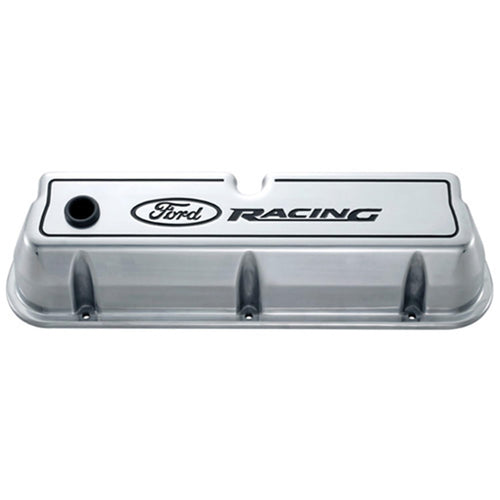 Ford Performance Parts Compatible with/Replacement for - 302-001 - Die Cast Alm Valve Cover Set w/Compatible with/Replacement for Ford Racing Logo