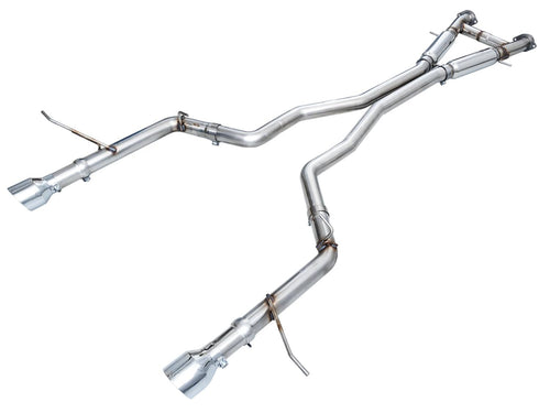 Track Edition AWE Exhaust for Dodge Durango 6.4 / 6.2 SC - Chrome Silver Tips (3020-32952)