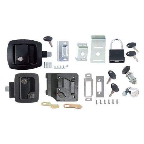 AP Products RV Door Lock Keyed Alike Kit - Deluxe Black 013-6203