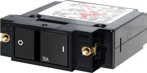 A-Series Blue Sea Systems 7408 Flat Rocker Single Pole 50A Circuit Breaker