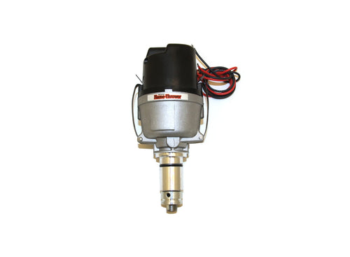 Pertronix Flame-Thrower D7173429 Electronic Distributor Cast British 23D 4 Cyl Plug and Play with Ignitor Iii with Side Exit Style Cap