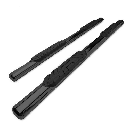 TAC Side Steps for Dodge Ram 1500 Crew Cab 2009-2018 / 2500 / 3500 / 4500 / 5500 Crew Cab Truck Pickup 4" Oval Black Side Bars Nerf Bars Running Boards