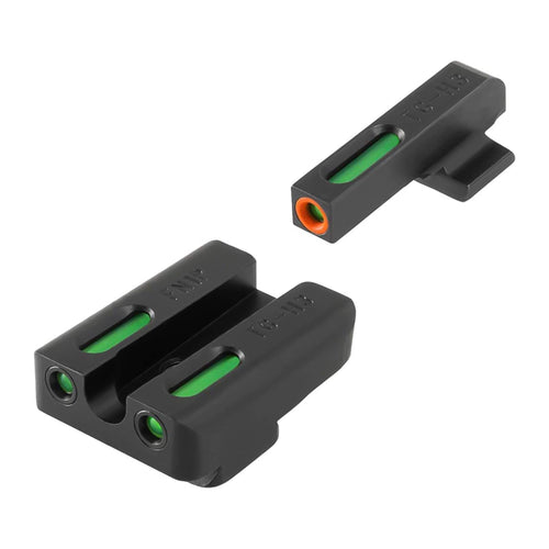 Handgun Sight TRUGLO TFX PRO | Compact Snag-Free Durable Shock-Resistant Glowing Tritium & Fiber-Optic Xtreme Night Sight with High Contrast Orange Front Ring, Compatible with Sig Sauer