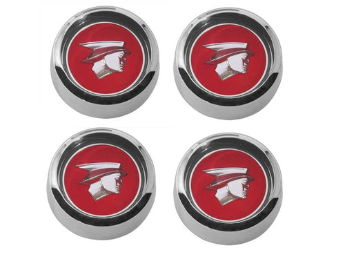 1967-1968 Scott Drake C7WY-1130-RED Original Hub Cap Set Red