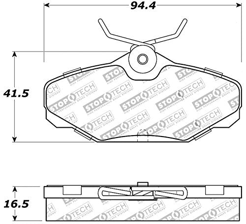 Sport Brake Pads StopTech 309.06100 with Shims and Hardware