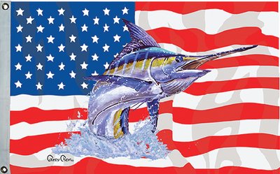 Taylor Made Products 24 x 36-Inch Carey Chen US/Blue Marlin Flag, 1954