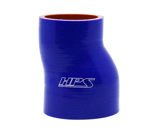 HPS Silicone HTSOR-275-300-BLUE High Temperature 4-Ply Reinforced Offset Reducer Coupler Hose, 60 psi Maximum Pressure, 2-3/4" > 3" ID, Blue