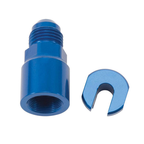 Russell Performance RUSSELL/EDEL -6 AN Male to 3/8in SAE Quick-Disconnect Female (Blue Single)