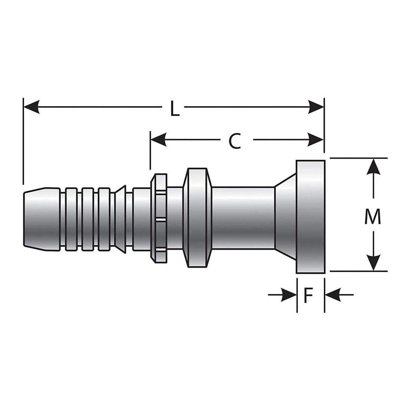 Gates Code 61 O-Ring Flange G20300-2020 GlobalSpiral Coupling
