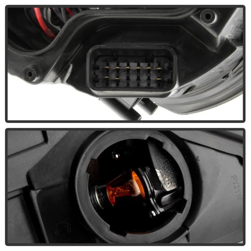 Projector Headlight Spyder Auto PRO-YD-P98705-HID-DRL-BK, 1 Pack