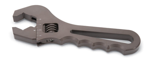 ADJUSTABLE WRENCH AN V-FLATS ALUMINUM GRAY ANODIZE
