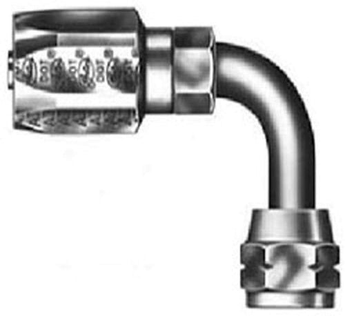 12C5E-12RFSX90 XBULK Gates Field Attachable for C5E Hose, Female SAE 45 Flare Swivel, 90 Bent Tube, Steel, 5/8" ID (Pack of 35)