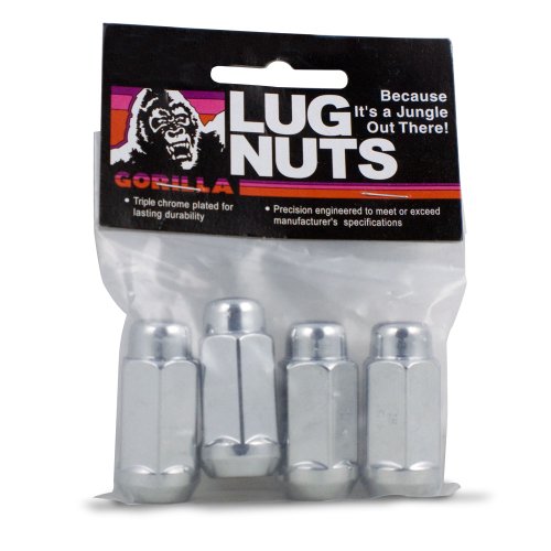 Extra Long Gorilla Automotive 91167XLHTB Acorn Heat Treated Lug Nuts (12mm x 1.75 Thread Size)