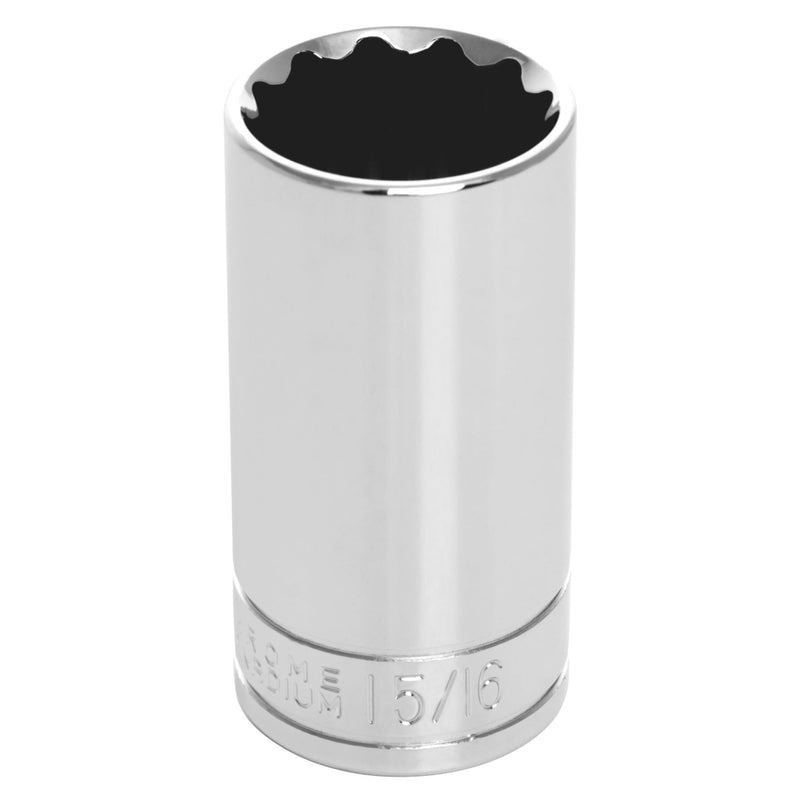 W38630 Performance Tool 3/8-Inch Drive 12-Point Socket, 15/16