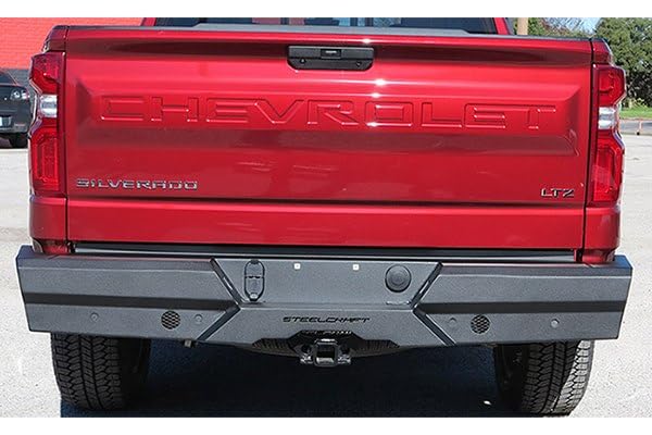 Elevation Series SteelCraft 65-20490 Full Width Black Rear HD Bumper