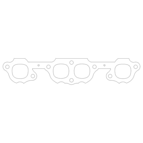 Cometic Gasket Exhaust Manifold/Header Gasket, 1.50 x 1.60 in Square Port, Small Block Chevy, Multi-Layered Steel, Pair