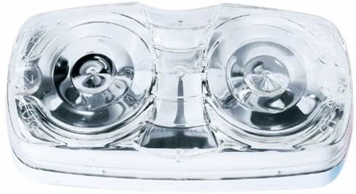 Peterson Incandescent M138C Accessory Light, Rectangular, Double Bulls-Eye, 4"X2", Pc