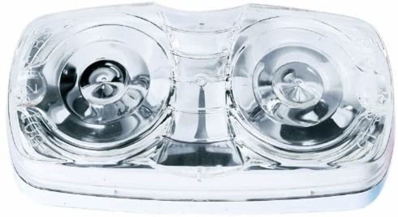 Peterson Incandescent M138C Accessory Light, Rectangular, Double Bulls-Eye, 4"X2", Pc