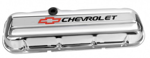 Bowtie GM 141-812 Chevy Chrome Valve Covers, Short