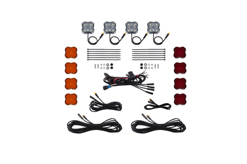 Stage Series Diode Dynamics Single Color LED Rock Light Kit (4-Pack), without Magnet Mounts