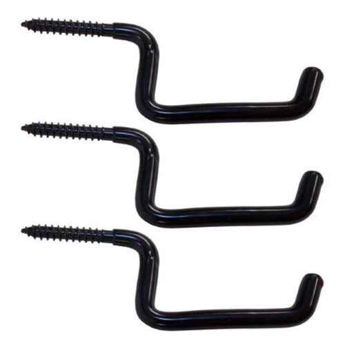 Muddy Screw-In Big Game Treestands Accessory Hook (3-Pack), One Size, Black