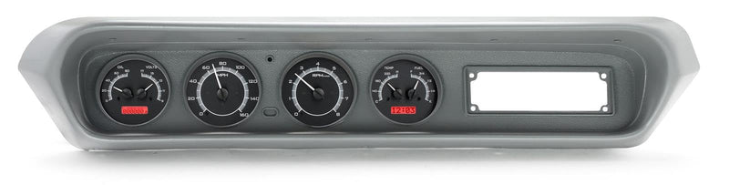Dakota Digital VHX Analog Dash Gauges 64 65 66 67 GTO Lemans Tempest Black Alloy Red VHX-64P-GTO-K-R