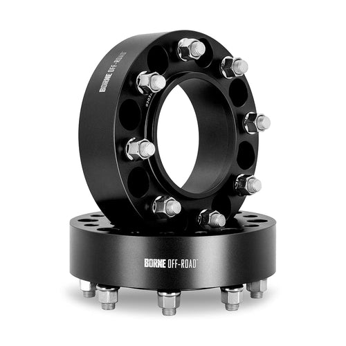 Off-Road Borne Wheel Spacers, 8x165.1, 116.7 Center Bore, M14x1.5, 50mm, Black