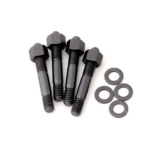 ARP 300-2407 5/16" Thread Pro Series Black Oxide 2.700" OAL Drilled Carburetor Stud with 1" Moroso Spacer for NASCAR Wire Seal, (Set of 4)