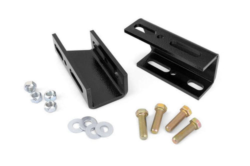 Rough Country Drop Brackets Front Sway Bar for 67-87 Chevy/GMC C10/K10-1019,Black