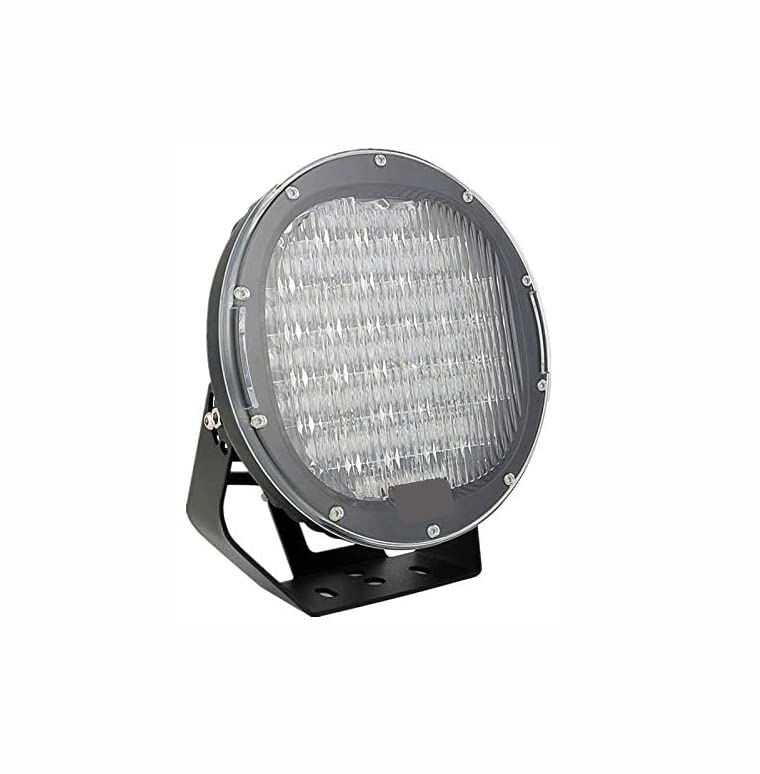 Classic Black Horse Roll Bar Incl.Set of 9" Black Round Led Light Stainless Steel Compatible with 2020-2024 Jeep Gladiator-RB09SS-PL69B
