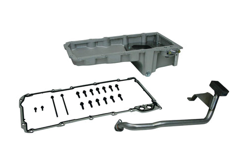 LS Moroso Rear Sump Swap Oil Pan Kit, Cast Aluminum,Multi