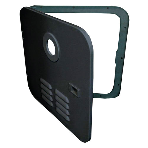RV Water Heater Door Installation Kit Girard Products Llc - 6-Gallon, Black