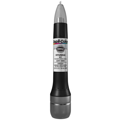 Dupli-Color All-in-1 Scratch Fix Touch Up Paint, Gloss, Powder White Pearl, .50 fl. oz.