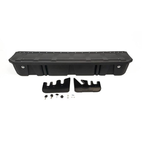 Lockable DU-HA Under Seat Storage fits 2015-2024 Ford F150 Super Crew Cab & 2017-2024 F250 F350 F450 F550 Super Duty Crew Cab | Black Heavy-Duty Back Seat Lockbox, Includes 2 Keys | 20116
