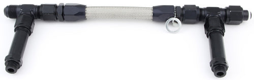 Size (-6) Fragola 920006-BL Black x 9/16-24 Dual Inlet Demon Fuel Line Kit