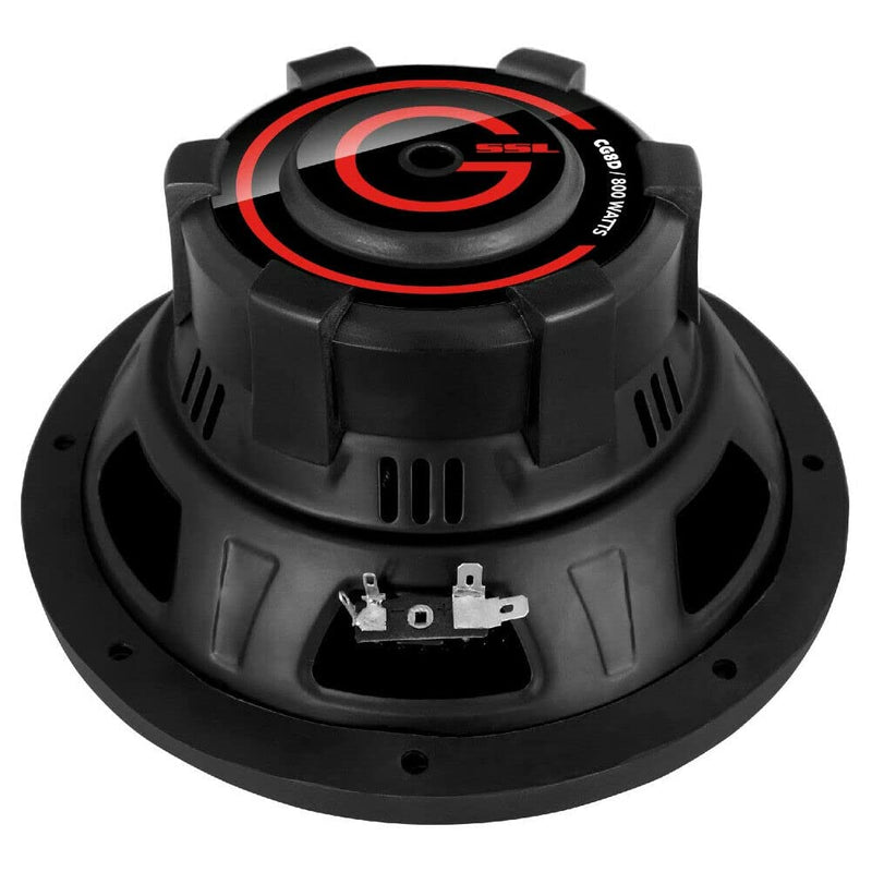 8 Inch Sound Storm Laboratories CG8D Car Subwoofer - 800 Watts Maximum Power, Dual 4 Ohm Voice Coil, Sold Individually