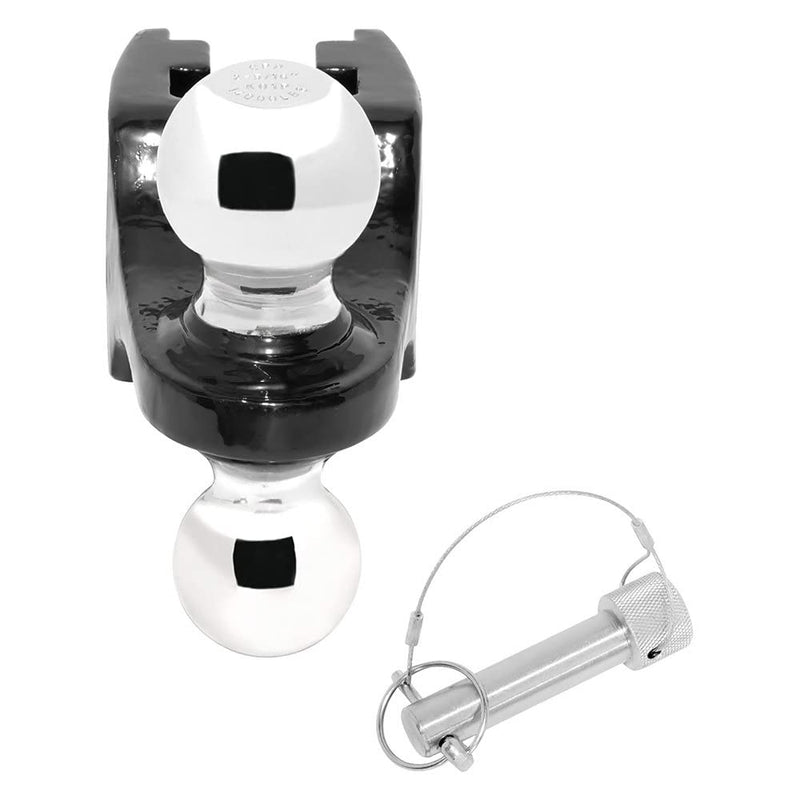 Trailer Hitch DrawTite 63076 Accessory, Adjustable Dual-Ball, 14,000 lbs. Capacity, Black