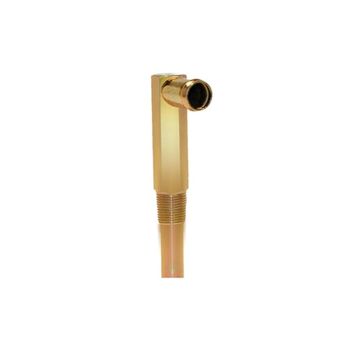 C8AZ-18599-A Scott Drake Heater Hose Elbow 390/428 - Gold Zinc Finish